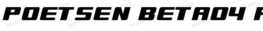 Poetsen Beta04 Regular字体转换